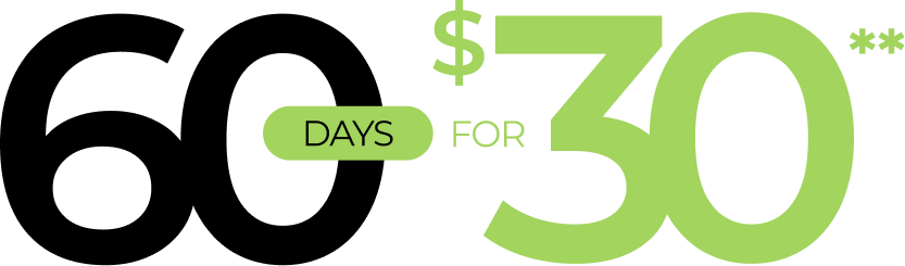 60 days for $30