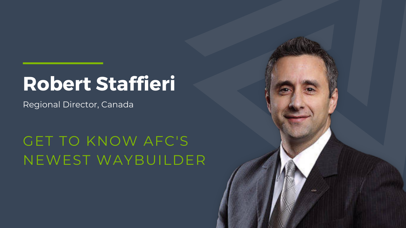 Robert Staffieri, new AFC Regional Director of Canada