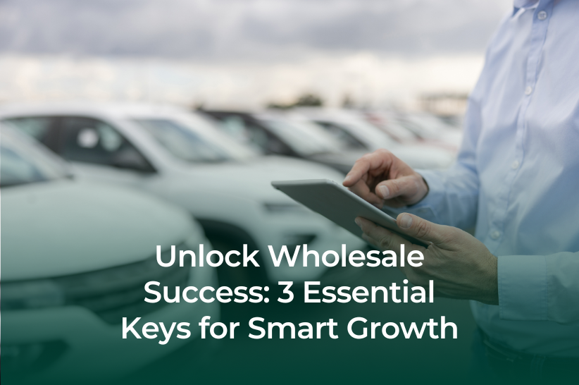 Title of article over an image of a person's hands holding a tablet device with cars lined up behind them.